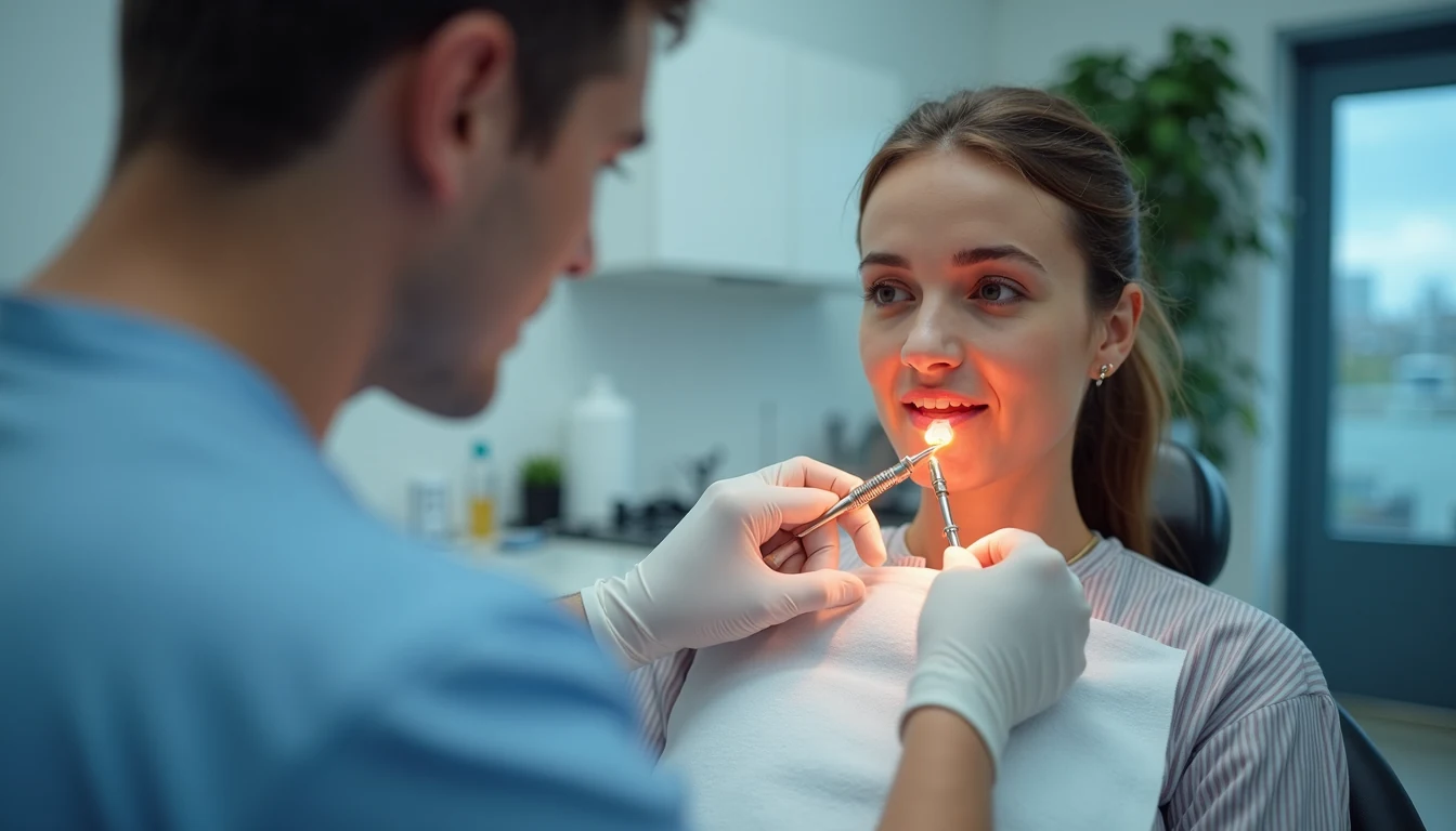 İmplant tedavisi sonrası kontrol ve iyileşme sürecini anlatan HFDental görseli