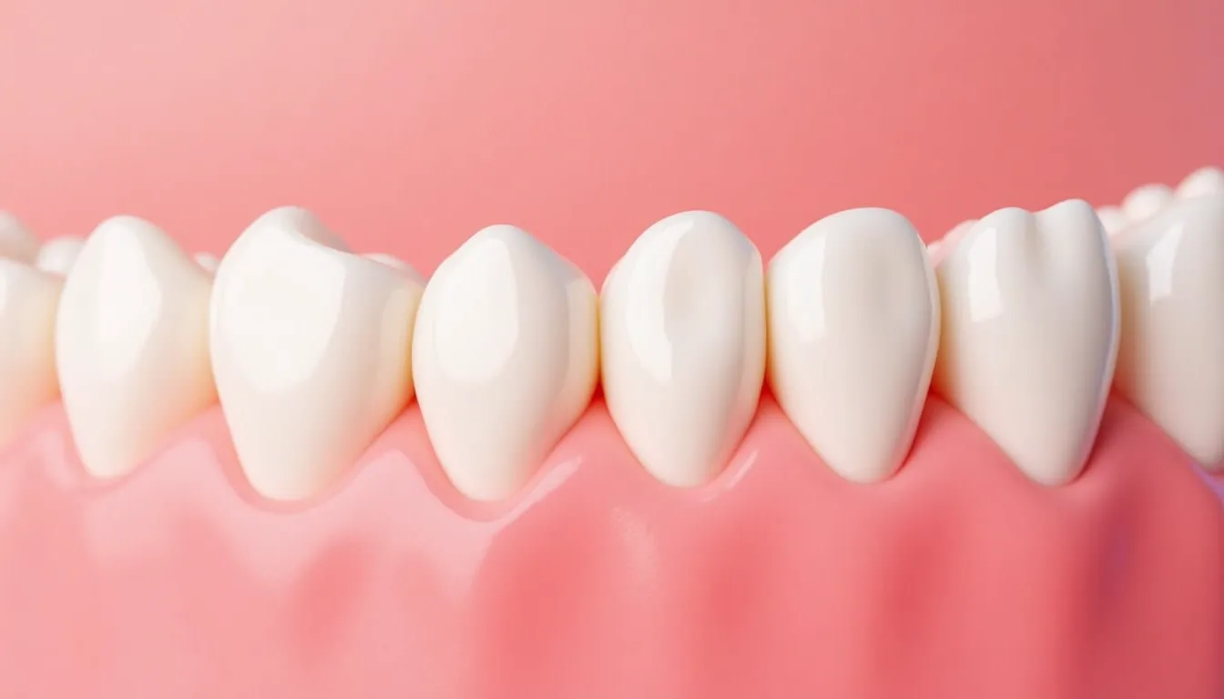 Diş eti çekilmesi greft tedavisi sonrası sağlıklı diş eti hattı ve restored gumline görünümü