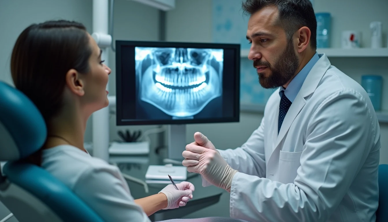 Kanal tedavisi sonrası ağrı şikayeti için klinik değerlendirme yapan diş hekimi