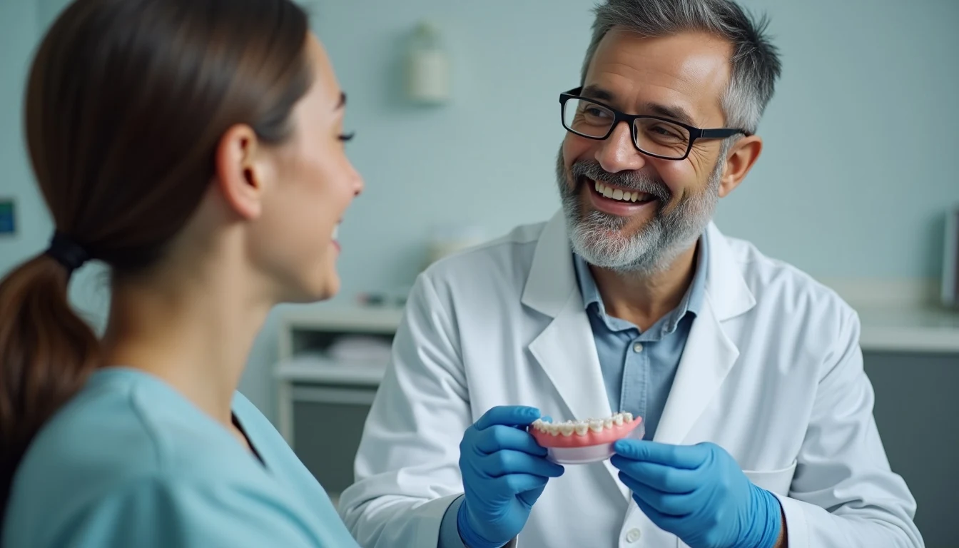 Şeffaf plak ve tel tedavisi seçeneklerini birlikte değerlendiren ortodonti uzmanı